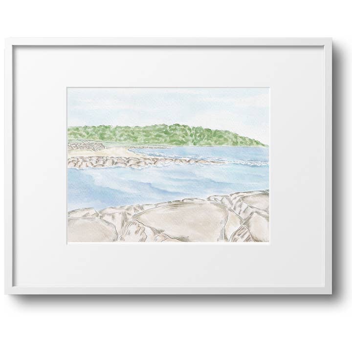 Old Silver Beach Falmouth, MA Cape Cod Art Print - 8x10 in for wholesale by WonderfullyWrittenCo
