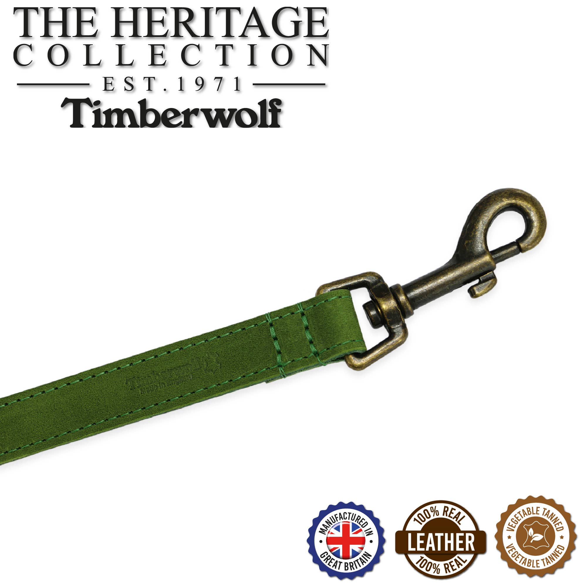 Ancol Pet Products Ltd - Wholesale Hondenriem - Hond - Timberwolf Heritage leren riem - 5 kleuren - 60 cm x 19 mm11