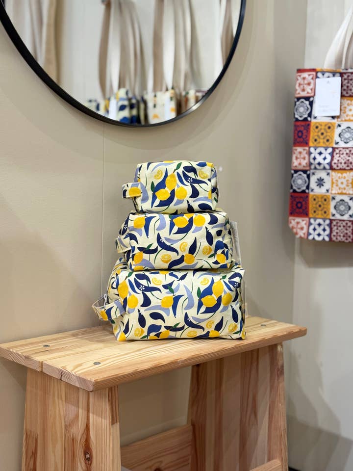 Toiletry Bag - Lemons for wholesale by Freon Collective