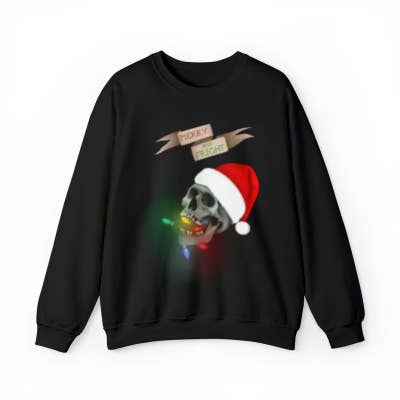 Merry and Fright Christmas Sweater for wholesale by Maia Sky Art