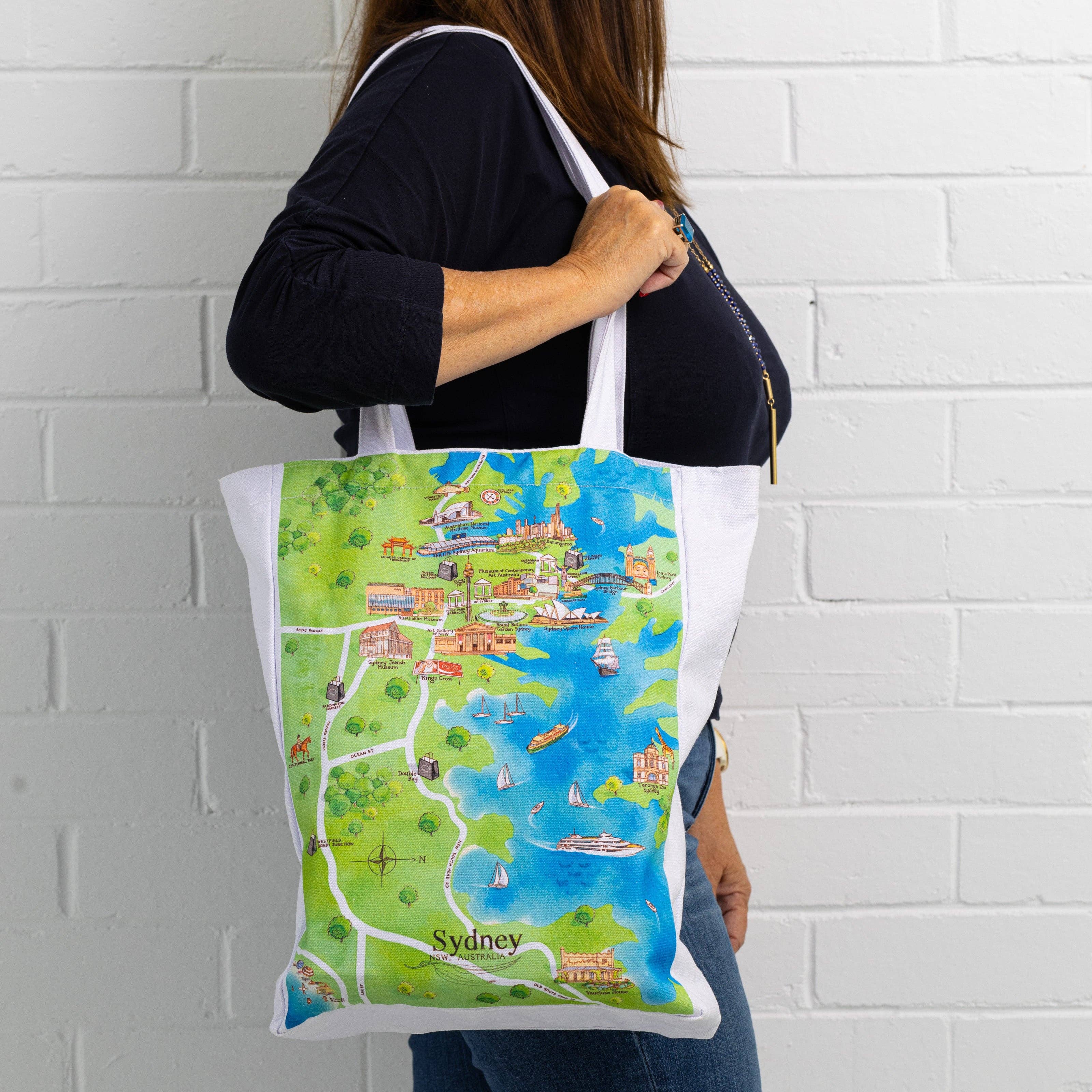 REMOVED BRAND - Wholesale Tote bag – Women's - Tote Bag Sydney Tourist Attractions Map0
