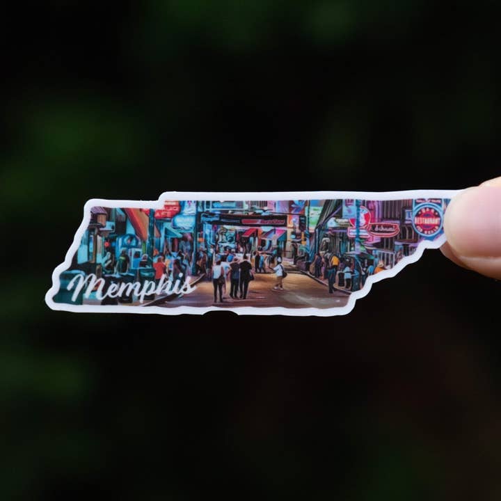 Autocollant Memphis, Tennessee pour la vente par Little Comfy Goods