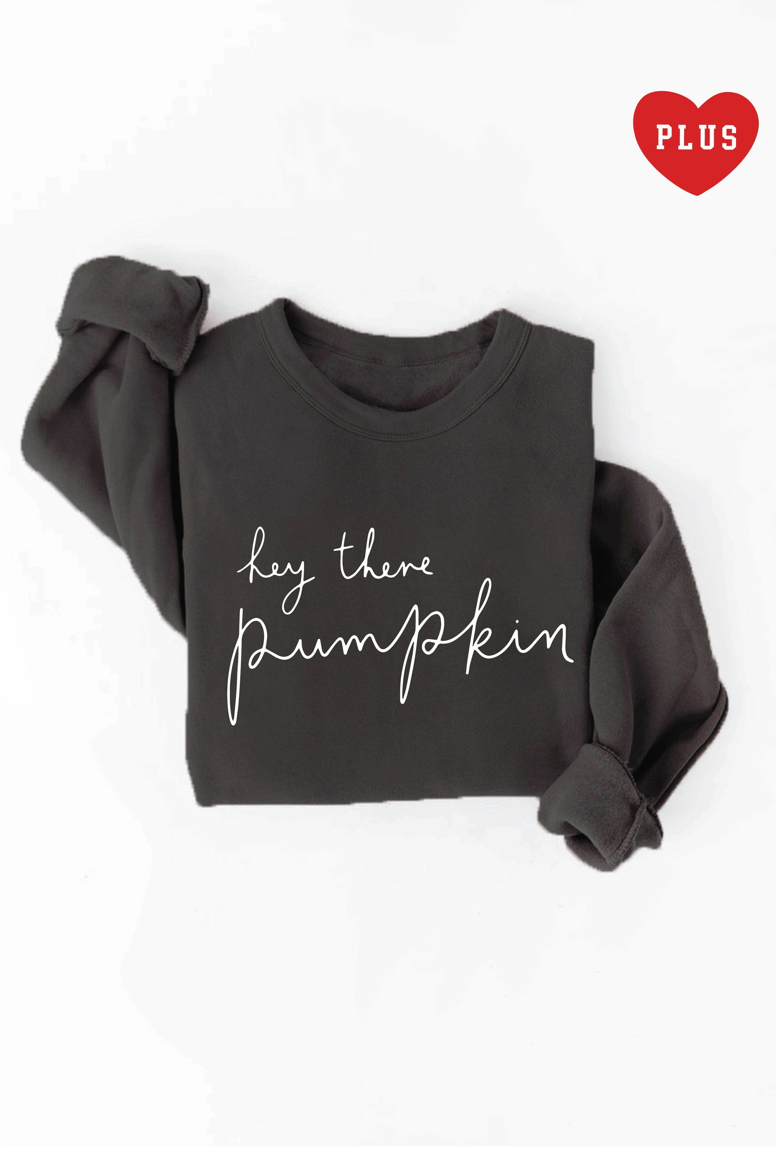 OAT COLLECTIVE - Wholesale Graphic Sweatshirt - Women's - HEY THERE PUMPKIN Plus Graphic Sweatshirt17