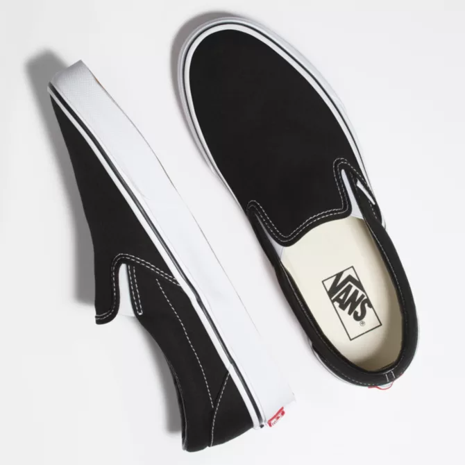 Rat City Sk8 Shop - Wholesale Slip On Sneakers - Men's - Vans Classic Slip-on Black Shoe2