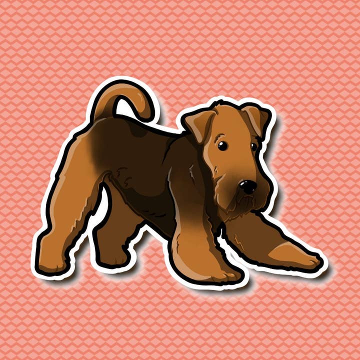 Airedale Terrier Sticker for wholesale by Mega Kawaii Cuties