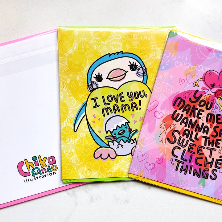Chika Ando Illustration - Wholesale Love Card - Greeting Card - Butt Hole3