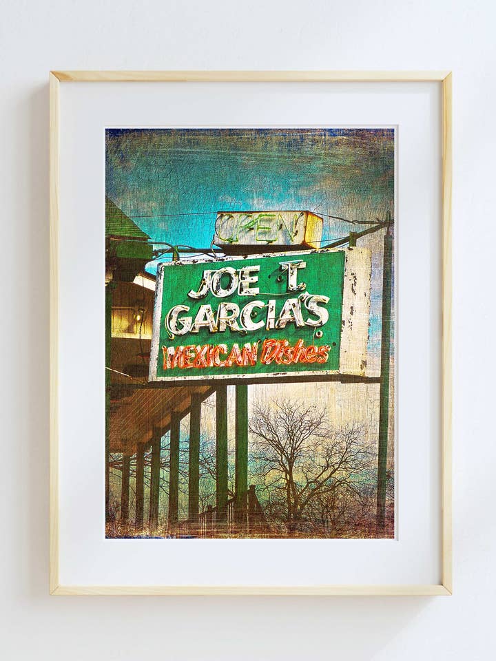 11x14 Ft. Worth, Texas Joe T. Garcia Fort Worth, Texas por atacado de Lone Chimney Mercantile