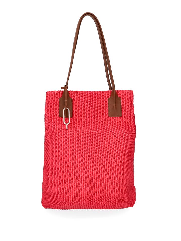 BORSA ESTIVA IN TESSUTO EFFETTO RAFIA MADE IN ITALY - TOKIO per la vendita all'ingrosso da parte di Quarzovivo