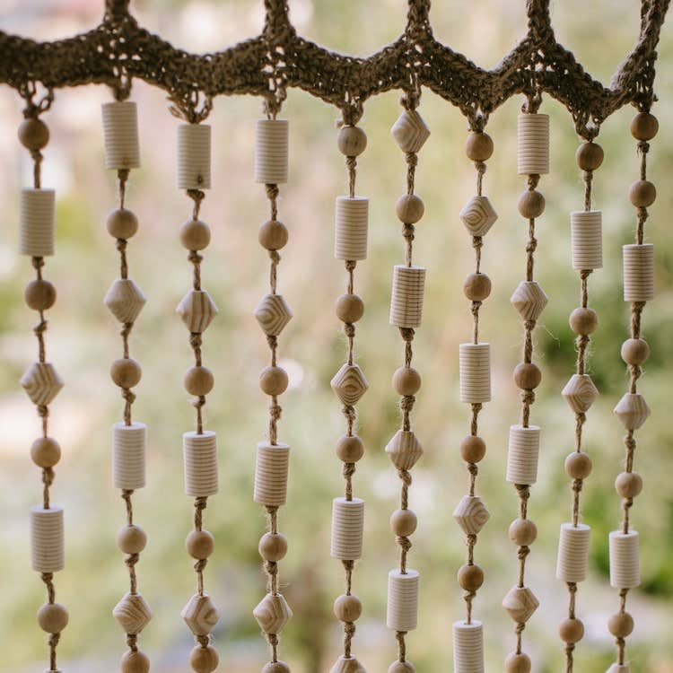 Rustic Reach - Wholesale Curtain - Wood Beaded Door Curtain7