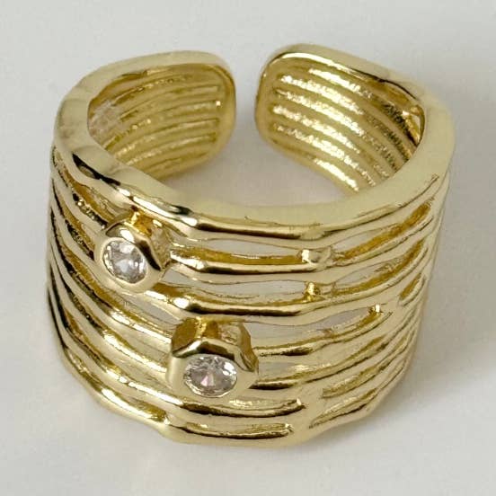 Tramps+Thieves - Wholesale Multi-Stone Ring - Sagano Ring0