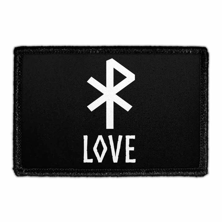 Viking Symbol - Kärlek - Avtagbar Patch för wholesale av Pull Patch