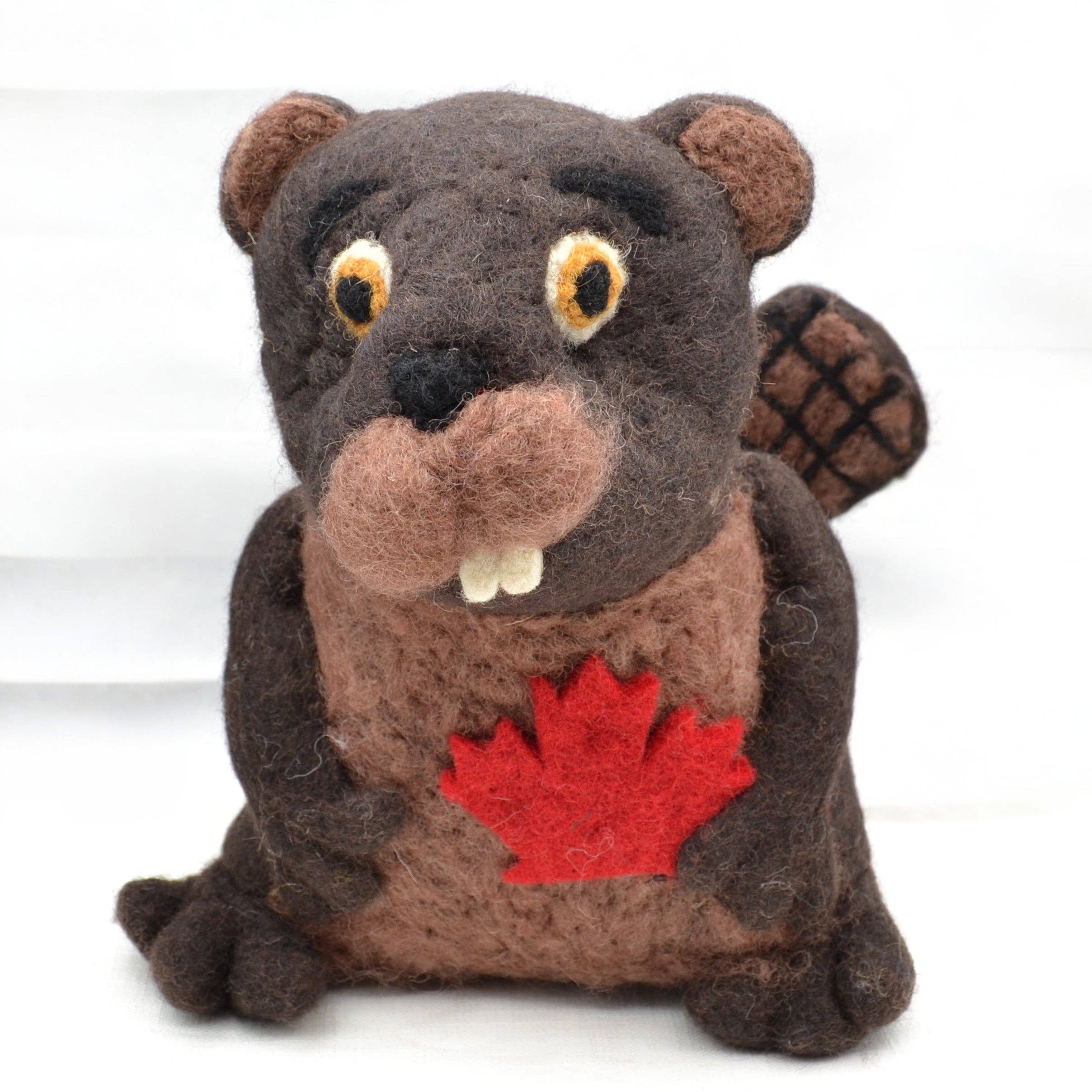 Didi Bahini Fair Trade - Wholesale Ornament - Canadian Beaver Felt Ornament -- large0