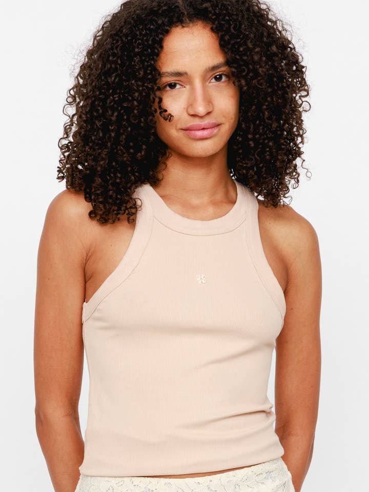 Cotton tank top VV Nude for wholesale by Vannina Vesperini