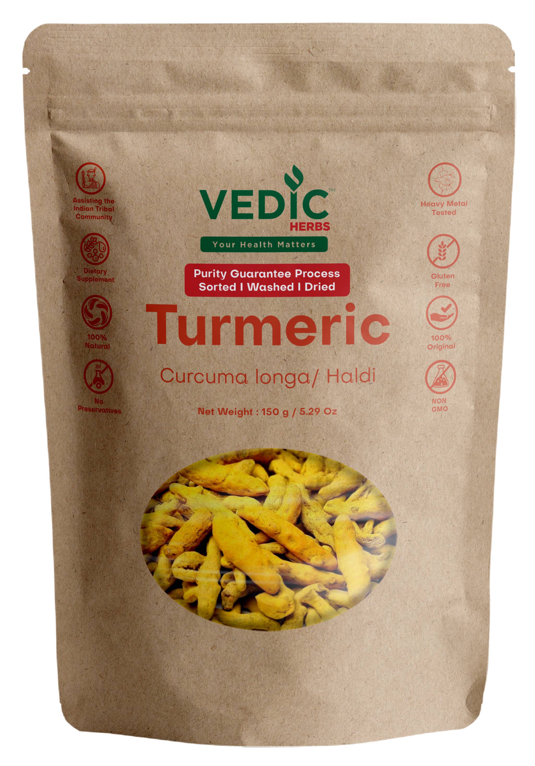 Vedic Juices - Wholesale Protein/Superfood Powder - Vedic Herbs Turmeric Root0