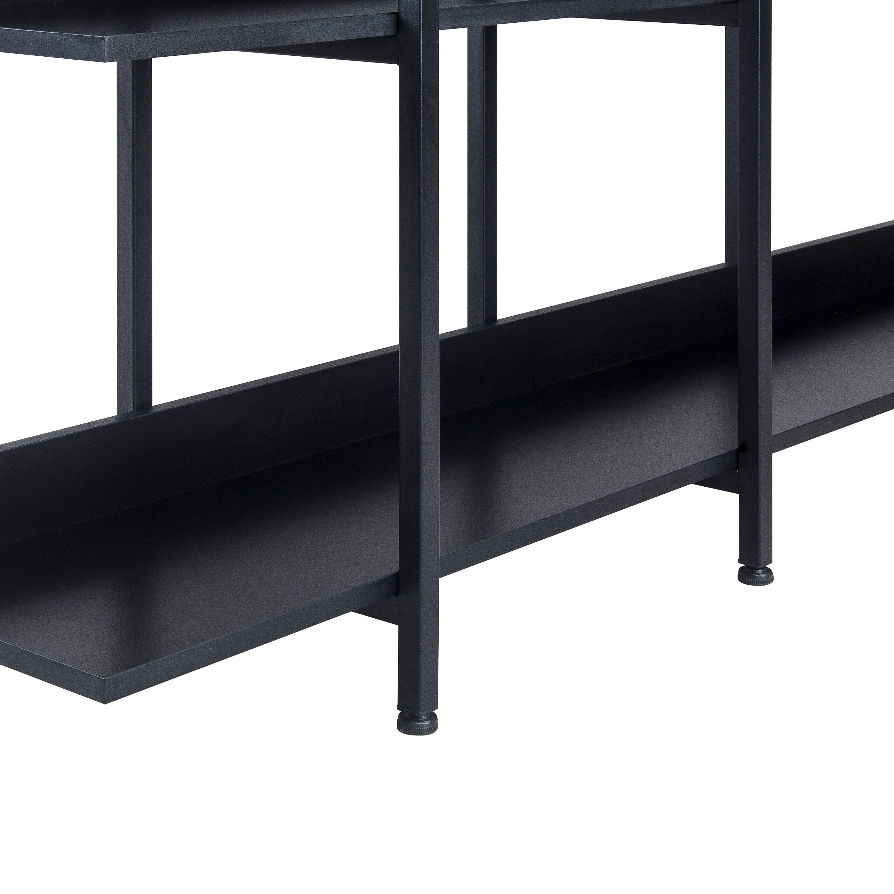 39F Inc. - Wholesale Bookcase - 5-Tier Industrial Bookcase Shelves Metal Frame,5 Colors17