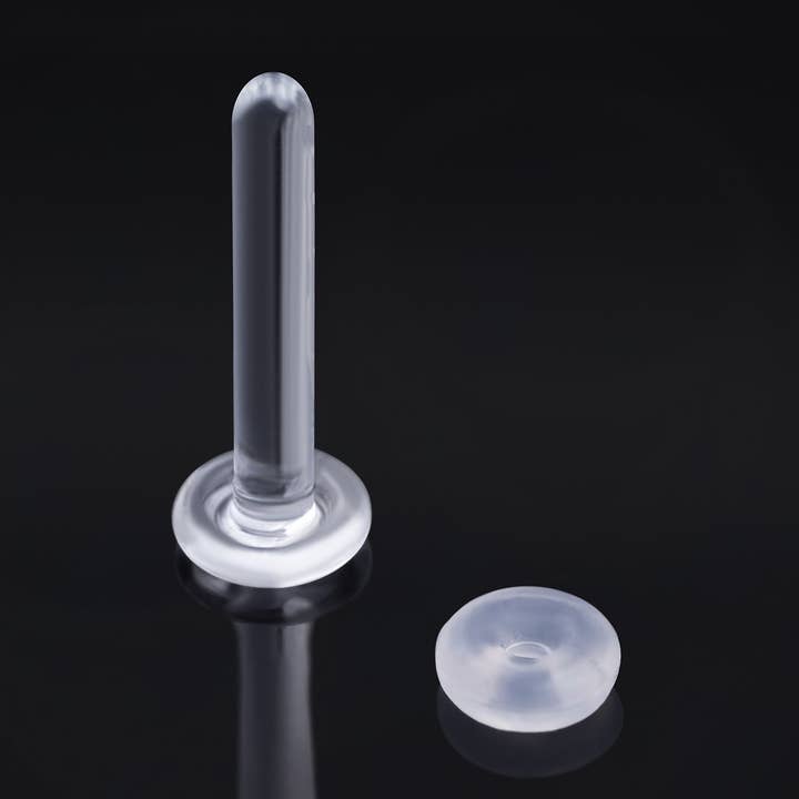 Retenedor de Piercing Labret - Vidrio para venta al por mayor de Custom Plugs