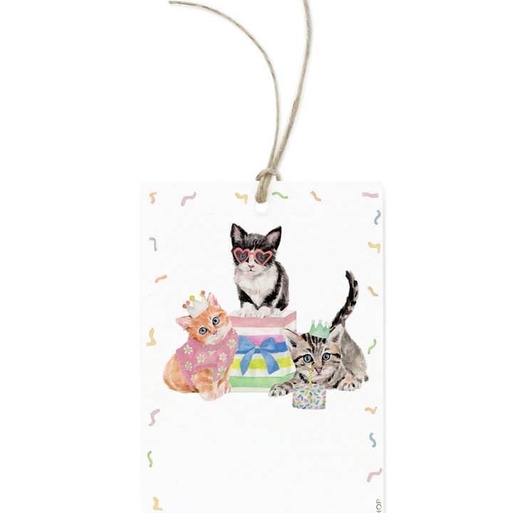 Birthday Cat Gift Tag for wholesale by Lana's Shop