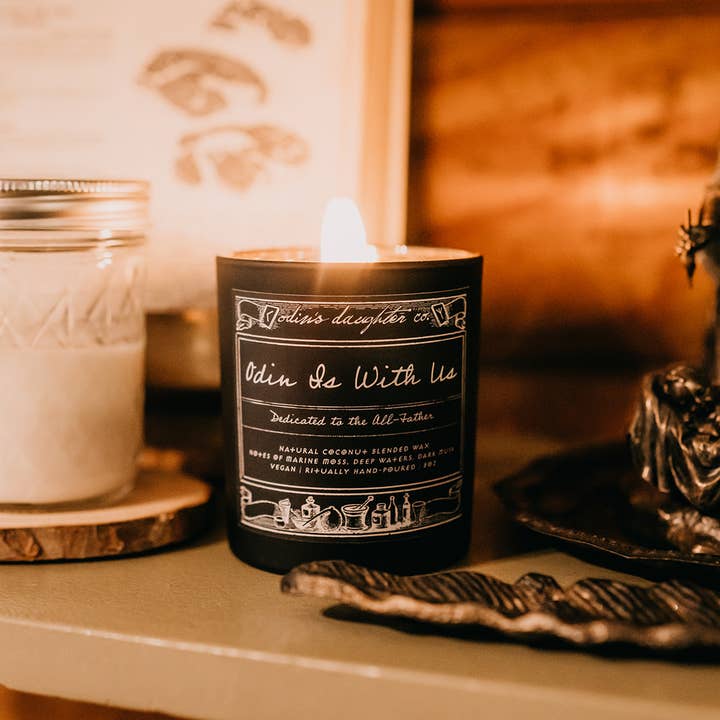Odin Is With Us | Ritual Candle for wholesale by Odin’s Daughter Co.
