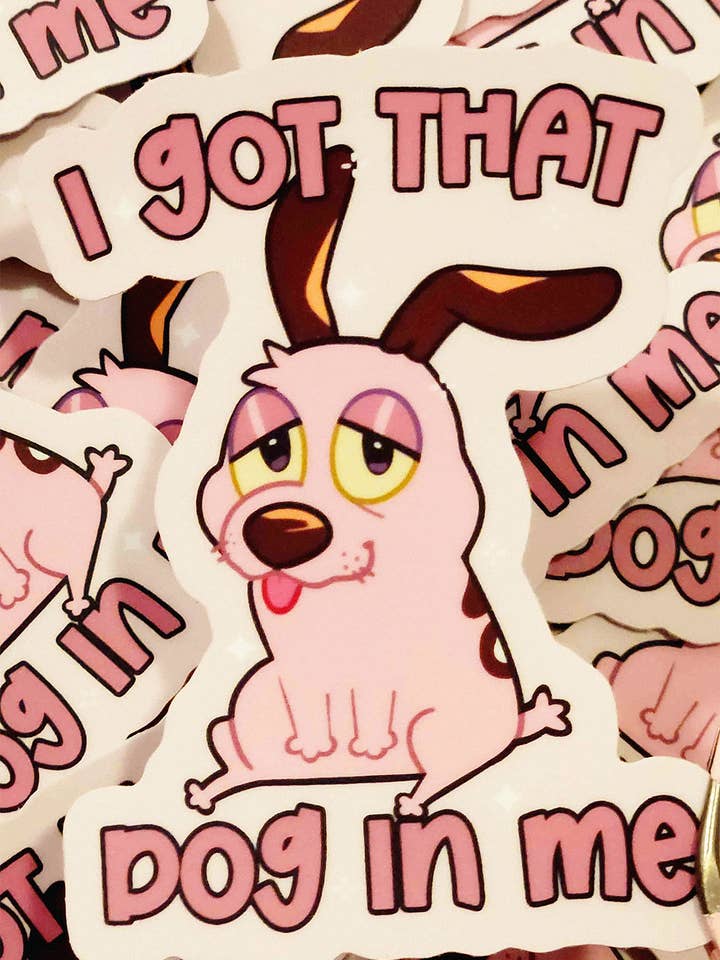 I Got That Dog In Me Sticker for wholesale by Lizbie Cafe