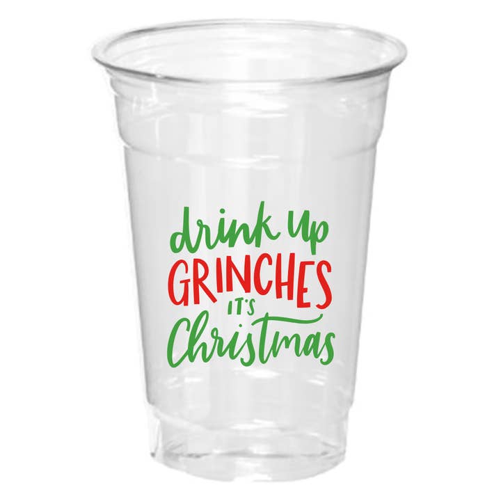 soiree-sisters - Wholesale Disposable Cup - Holiday Disposable Cups - Drink Up Grinches