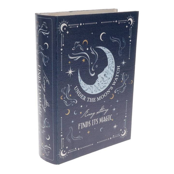 WONDER IMPORTS AUSTRALIA - Wholesale Decorative box - Blue Moon Book Shaped MDF Storage Box1