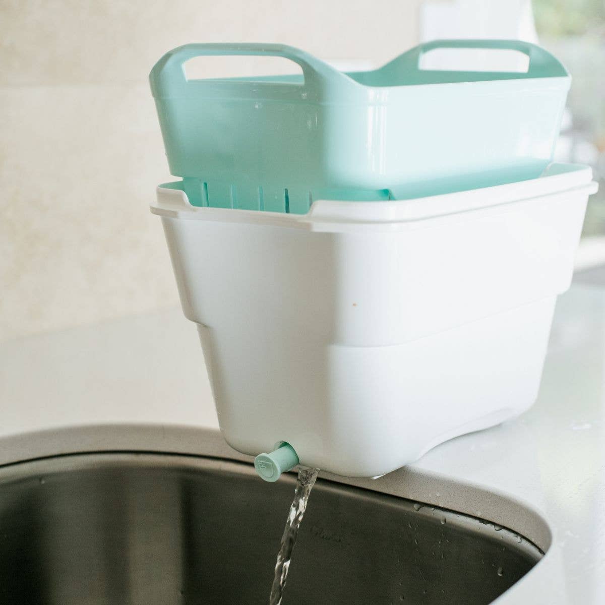 Strucket - Wholesale Laundry Basket - Strucket 4.5L Mini Strainer Bucket with Lid - 8 Pack - Sand17