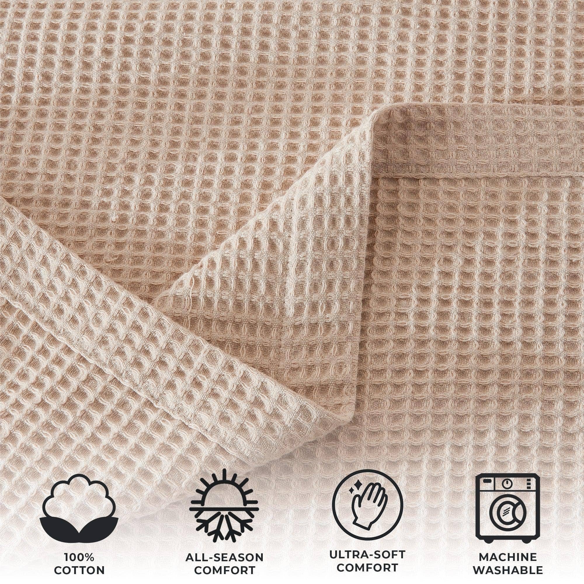 BH Collective - Wholesale Bedding Blanket - Bed Blanket - 100% Cotton Waffle Weave - Mikala Collection28