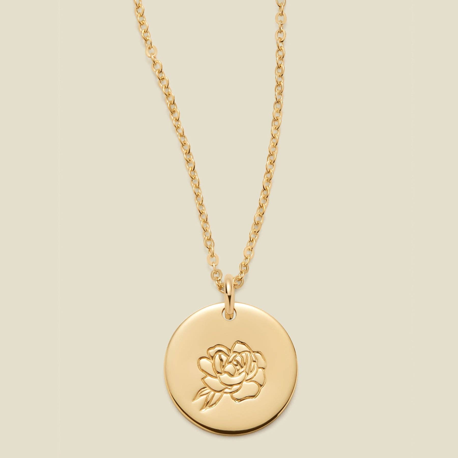 Made By Mary - Wholesale Pendant/Charm Necklace - Birth Flower Necklace - 1/2"20