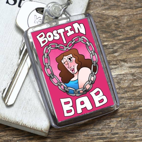 Bostin Bab! Schlüsselanhänger für den Großhandel von Black Country Cards
