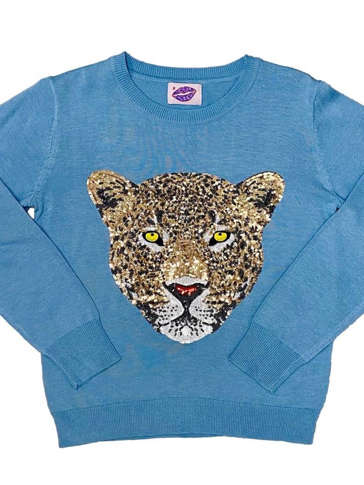 Maglione Mega Sequin Jaguar per la vendita all'ingrosso da parte di Sparkle City