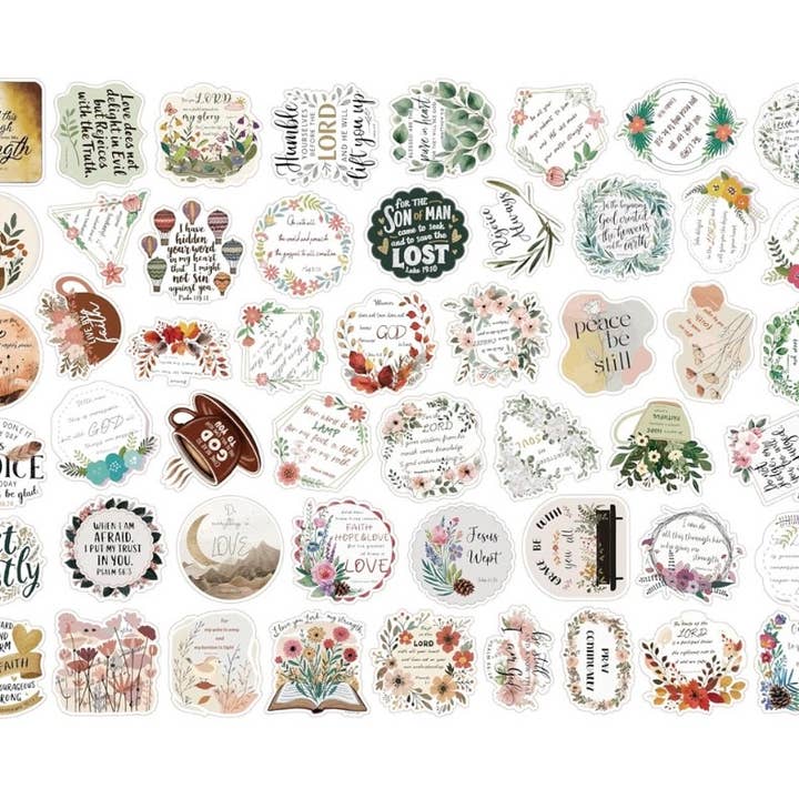 Cross and Crowns - Wholesale Sticker - Christian waterproof stickers