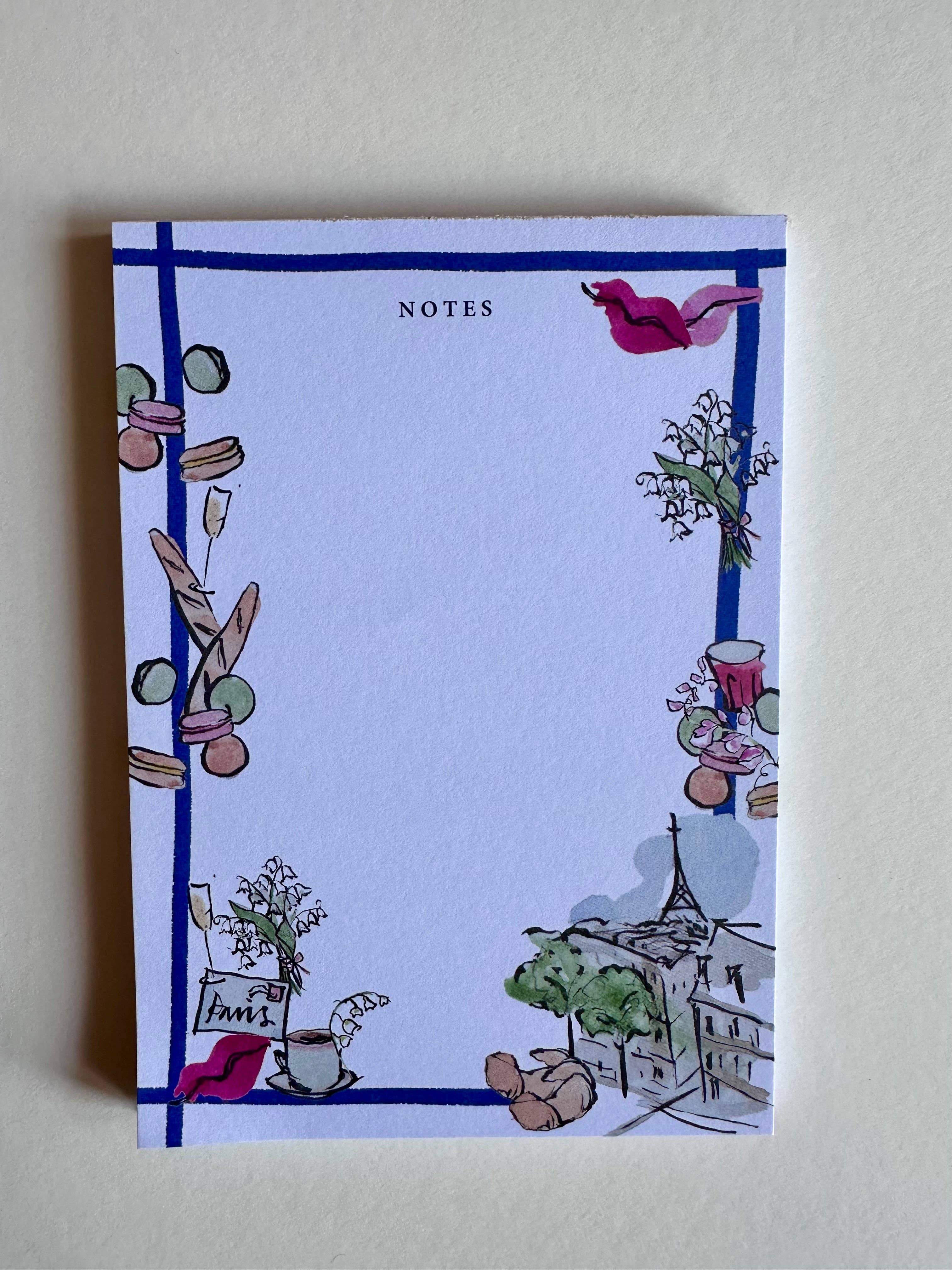 Edinburgh Letters – wholesale Notepad – Paris Kisses - A6 Notepad1