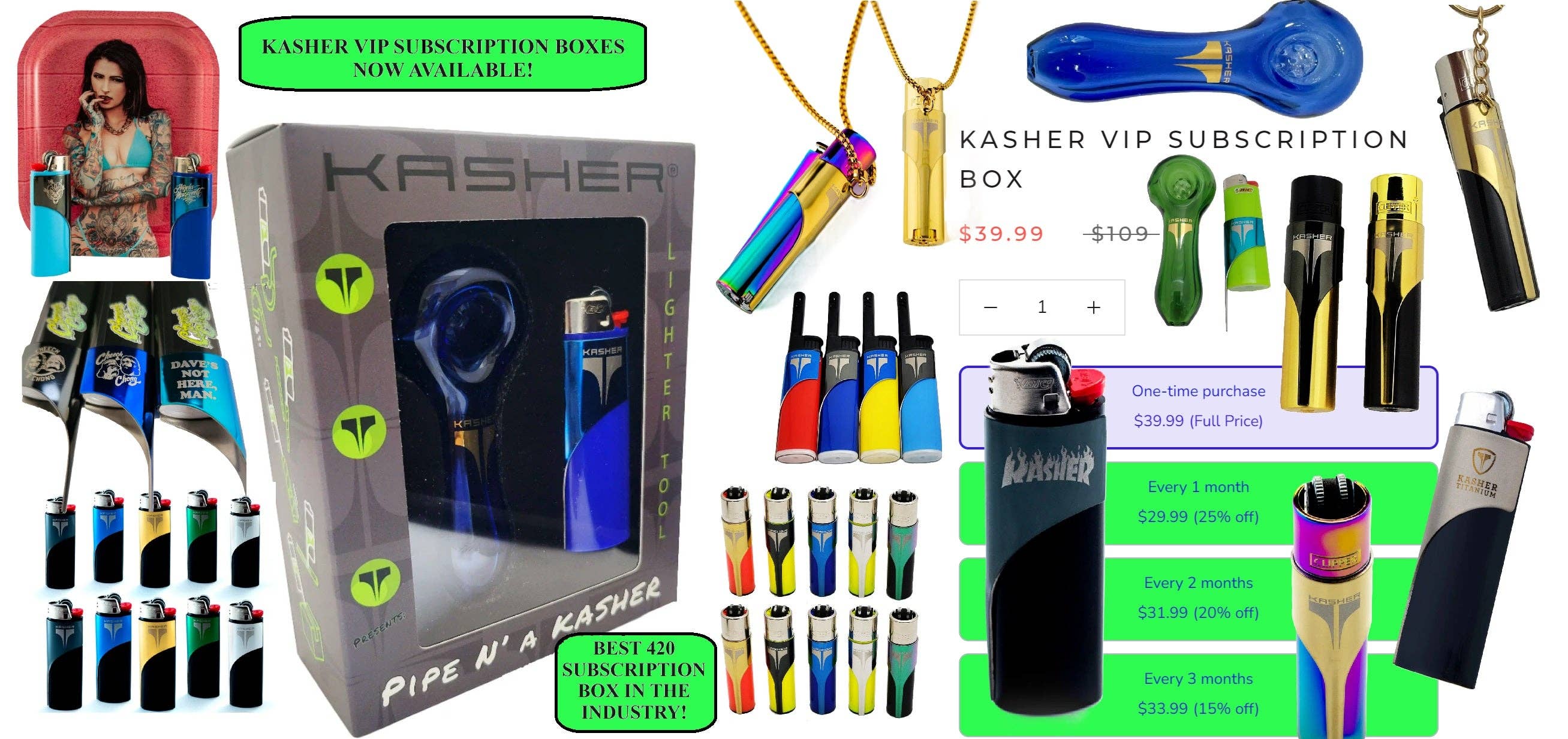 Kasher Inc - Wholesale Lighter - KASHER VIP SUBSCRIPTION BOX13