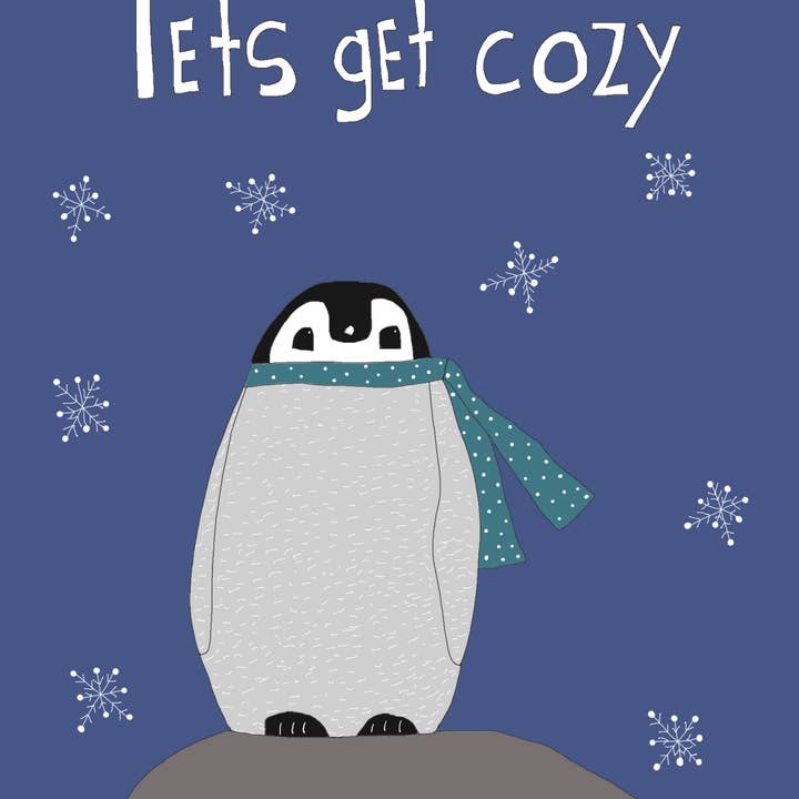 Biglietto di auguri «Let's Get Cozy» per la vendita all'ingrosso da parte di Elle Bee Art Studio