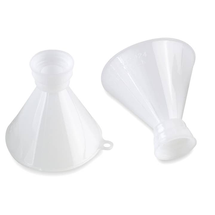 Twist-on Threaded Plastic Funnel For 24 & 28 mm Bottles for wholesale by Bottiful Home