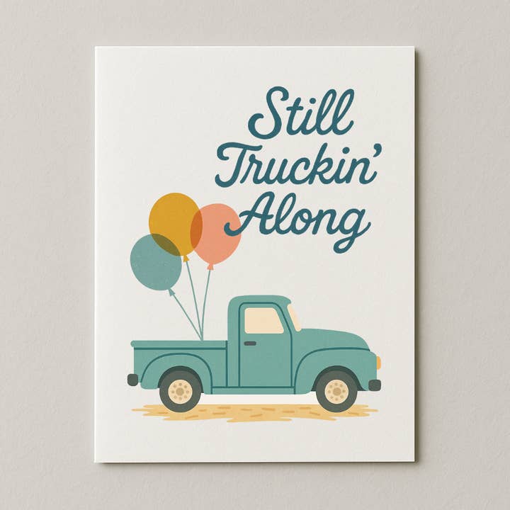 Carte d'anniversaire "Toujours en route" pour la vente par My Country Greetings