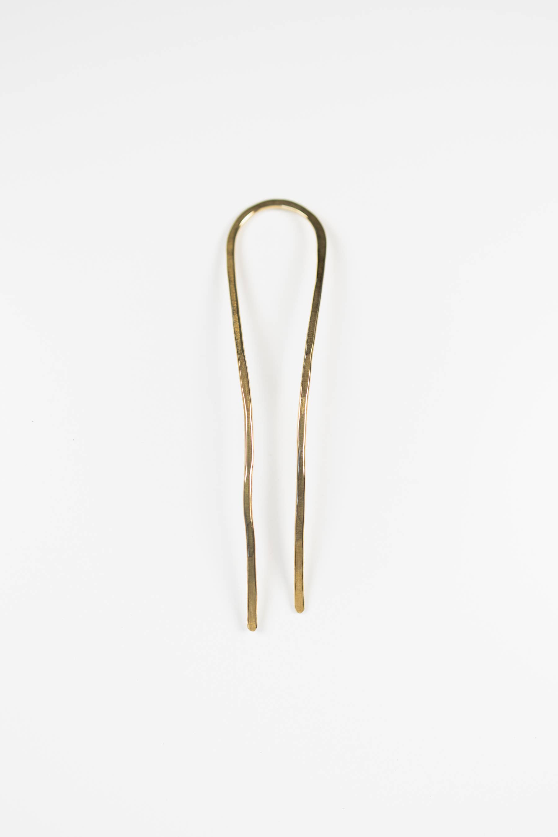Mira Kauai - Wholesale Hair Pin - Hammered Brass Hair Pin3
