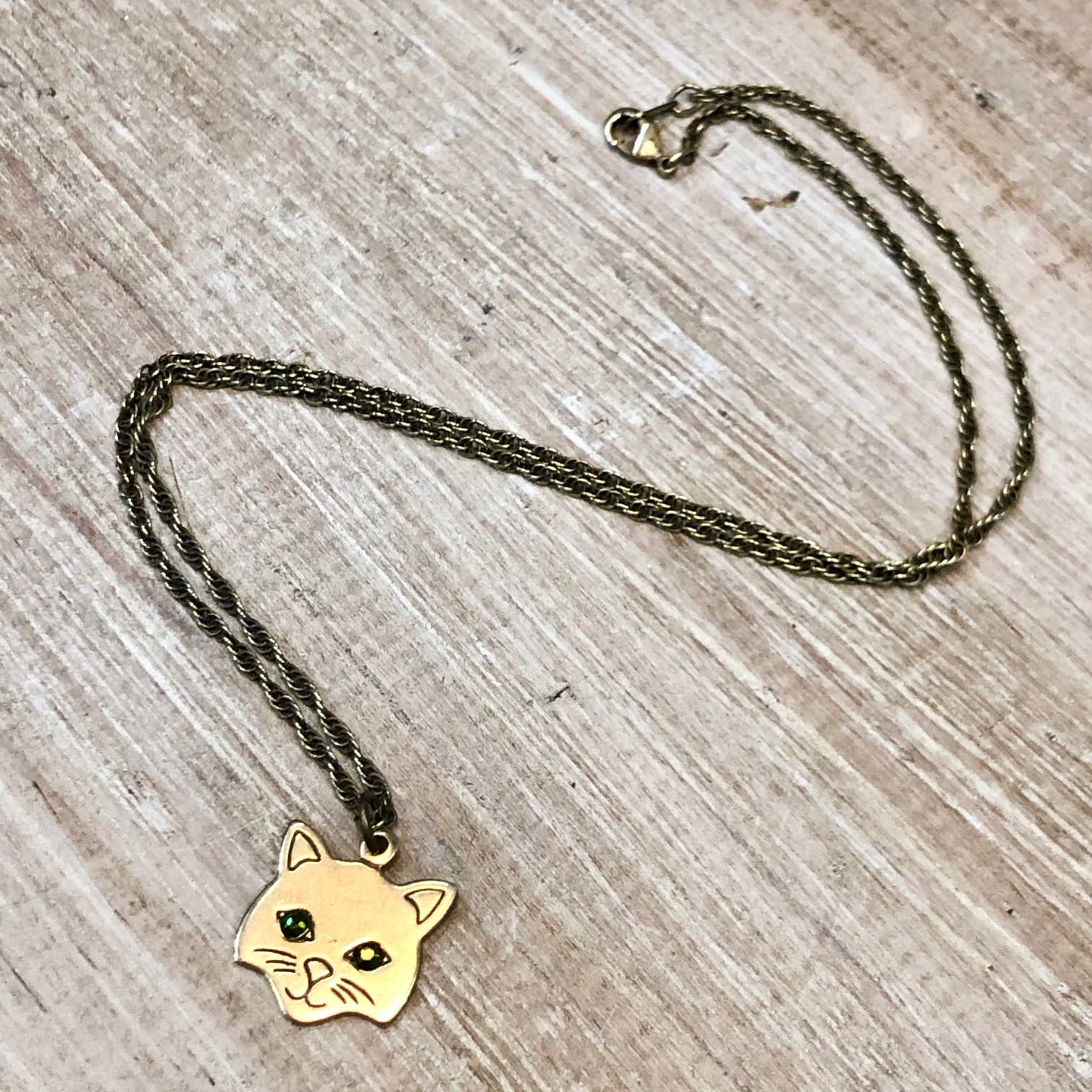 Lorraine Frances Jewelry - Wholesale Pendant/Charm Necklace - Sweet Cat Face With Crystal Necklace0