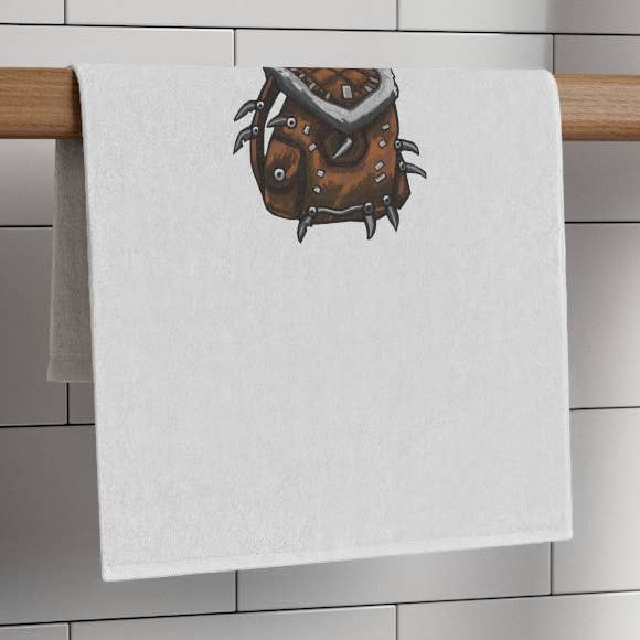 White Brown Bag Rally Towel, 11x18 for wholesale on Faire0