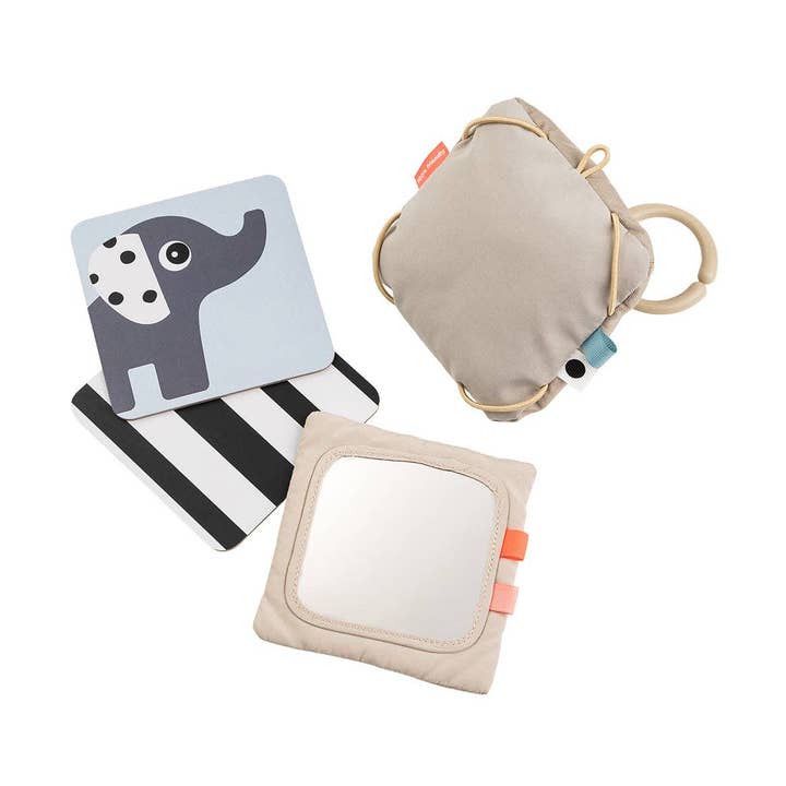 Baby Contrast Card Holder Deer Friends Sand for wholesale on Faire