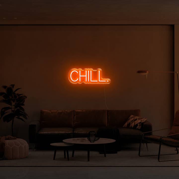 CHILL. LED Neon Sign for wholesale by BeNeonUnicorn