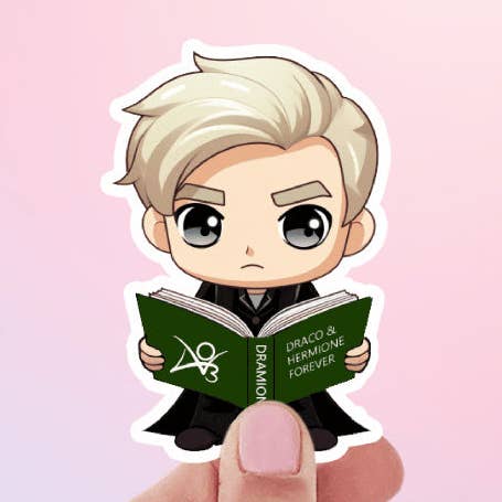 Dramione Sticker Draco Reading Fanfic for wholesale by Bookish Queen