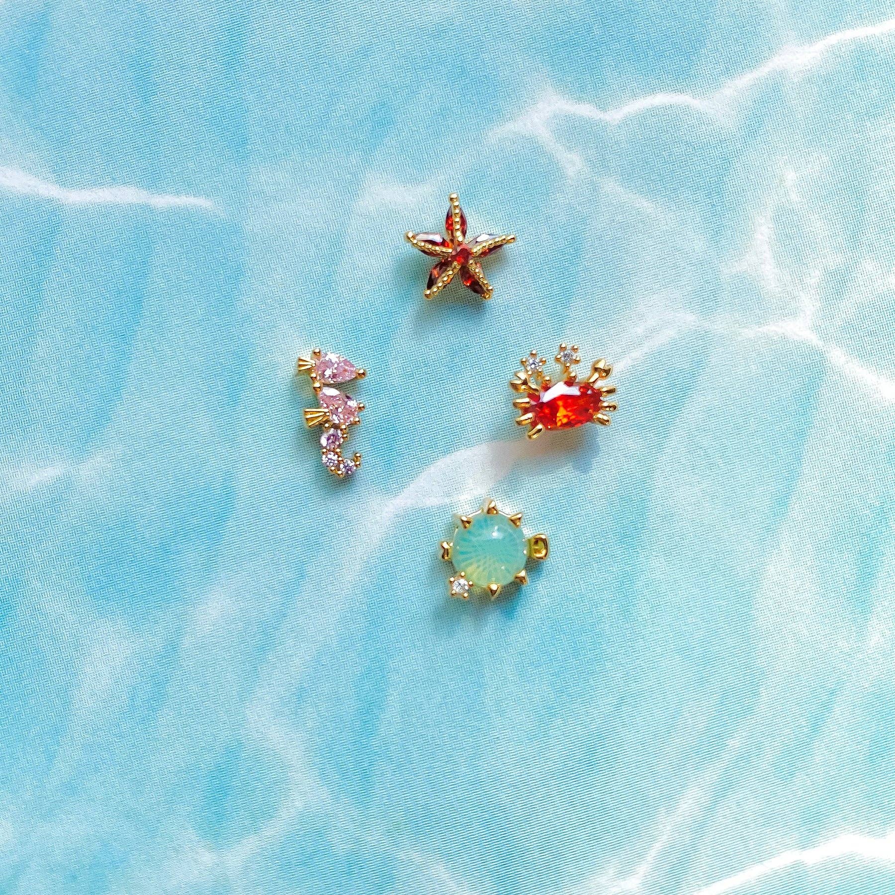 Girls Crew - Wholesale Jewelry Set - Under the Sea Stud Set2