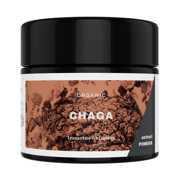 Chaga Mushroom Extract Powder - Organic - 30g for wholesale by Kaapa Mushrooms UK