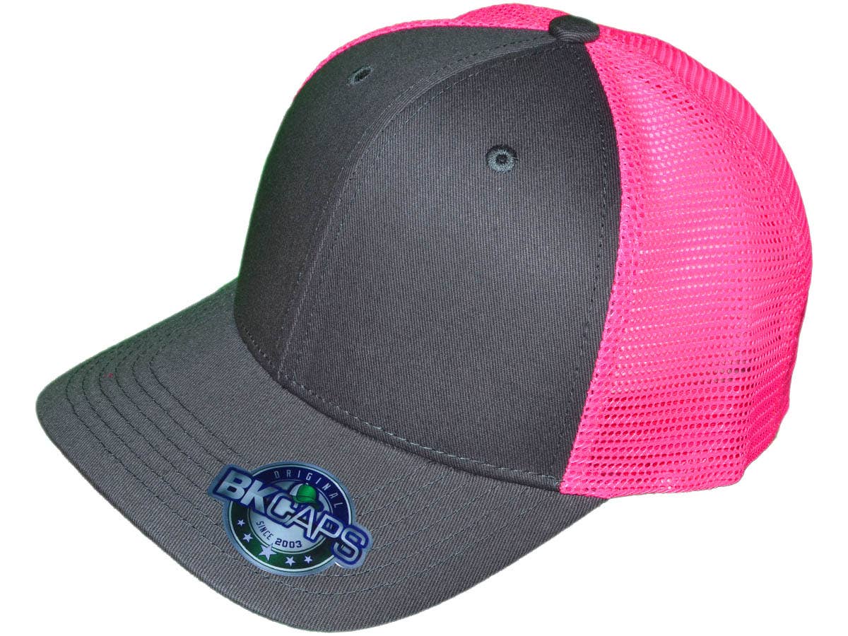 Buck Wholesale - Vendita all'ingrosso Cappellino  da camionista - Unisex - Cappellini Trucker Vuoti - 6 Pannelli Strutturati con Visiera Leggermente Curva15