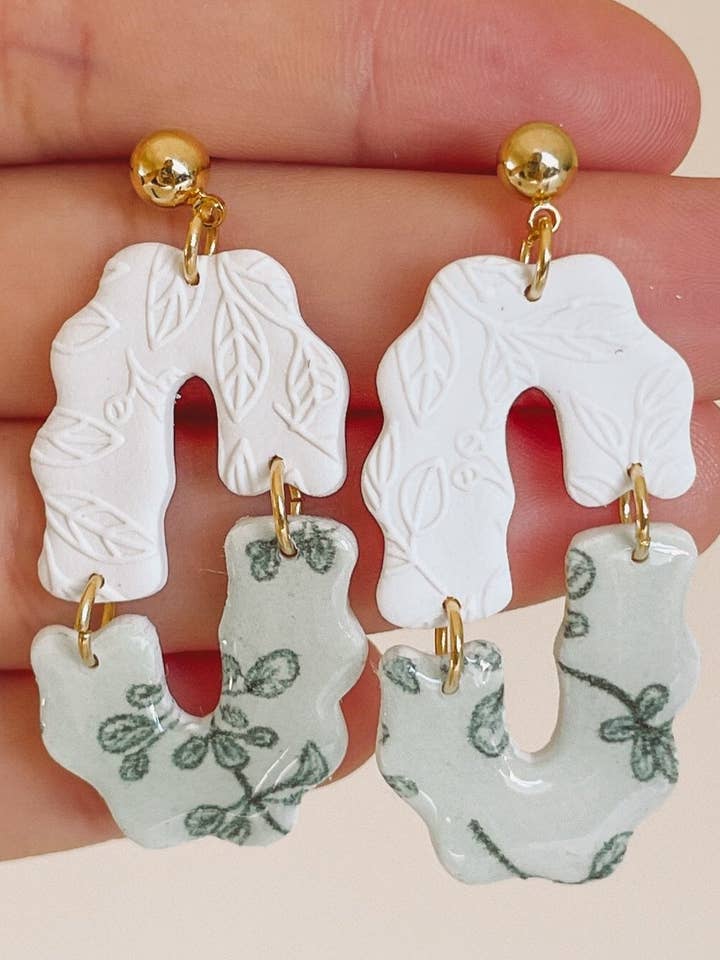 Polymerclay Earrings | Lightweight Earrings | Oflora for wholesale by Mildstormcrafts