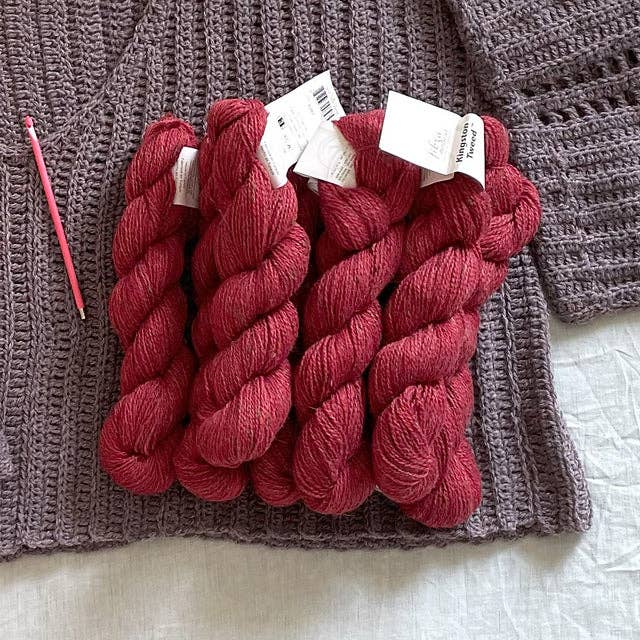 Kingston Tweed wool alpaca blend yarn - DK weight 194 yards each for wholesale by The Spinning Hand - Luxury Knitting Kits
