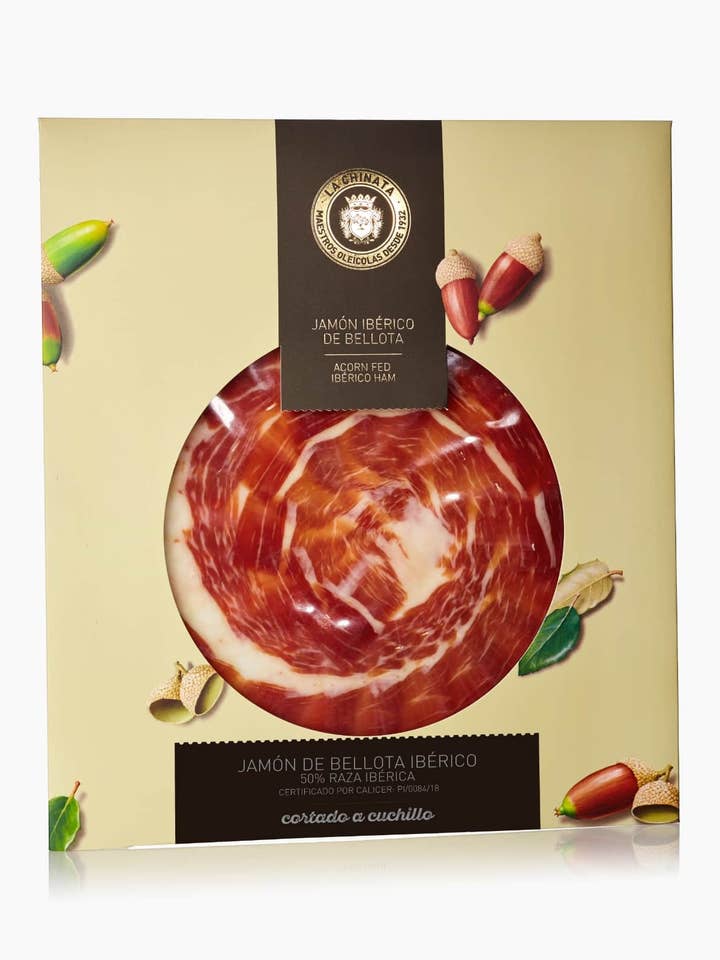 Jamón Ibérico de Bellota Skivor (50% iberisk ras) för wholesale av La Chinata
