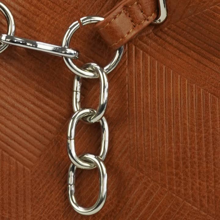 HJS - Vente Porte-document – femme - Sac à bandoulière 'PAIGE' - Élégant sac avec détail chaîne10