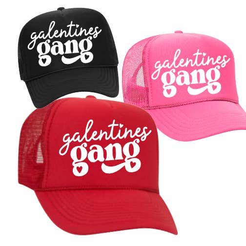 The Candy Collections - Wholesale Screen Printed T-Shirt - Women's - Galentines gang graphic Valentines tee shirt trucker hat1